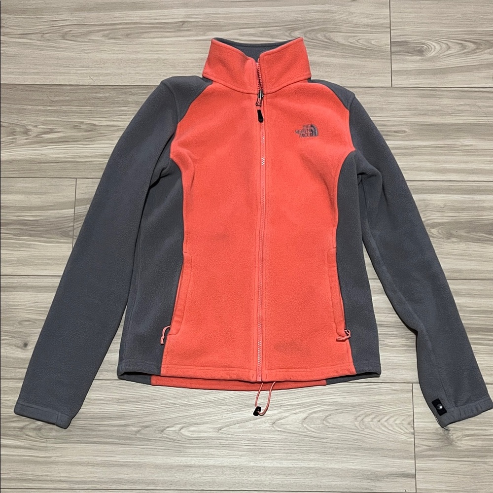 The North Face Coral and Gray Jacket